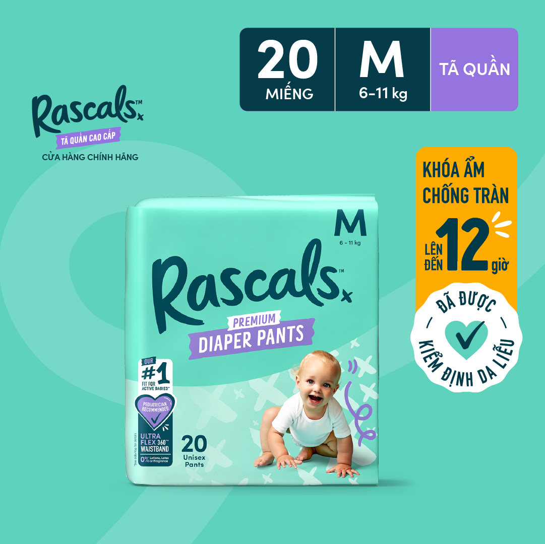 Rascals Pants Convenience Pack · Size M · 20 pcs