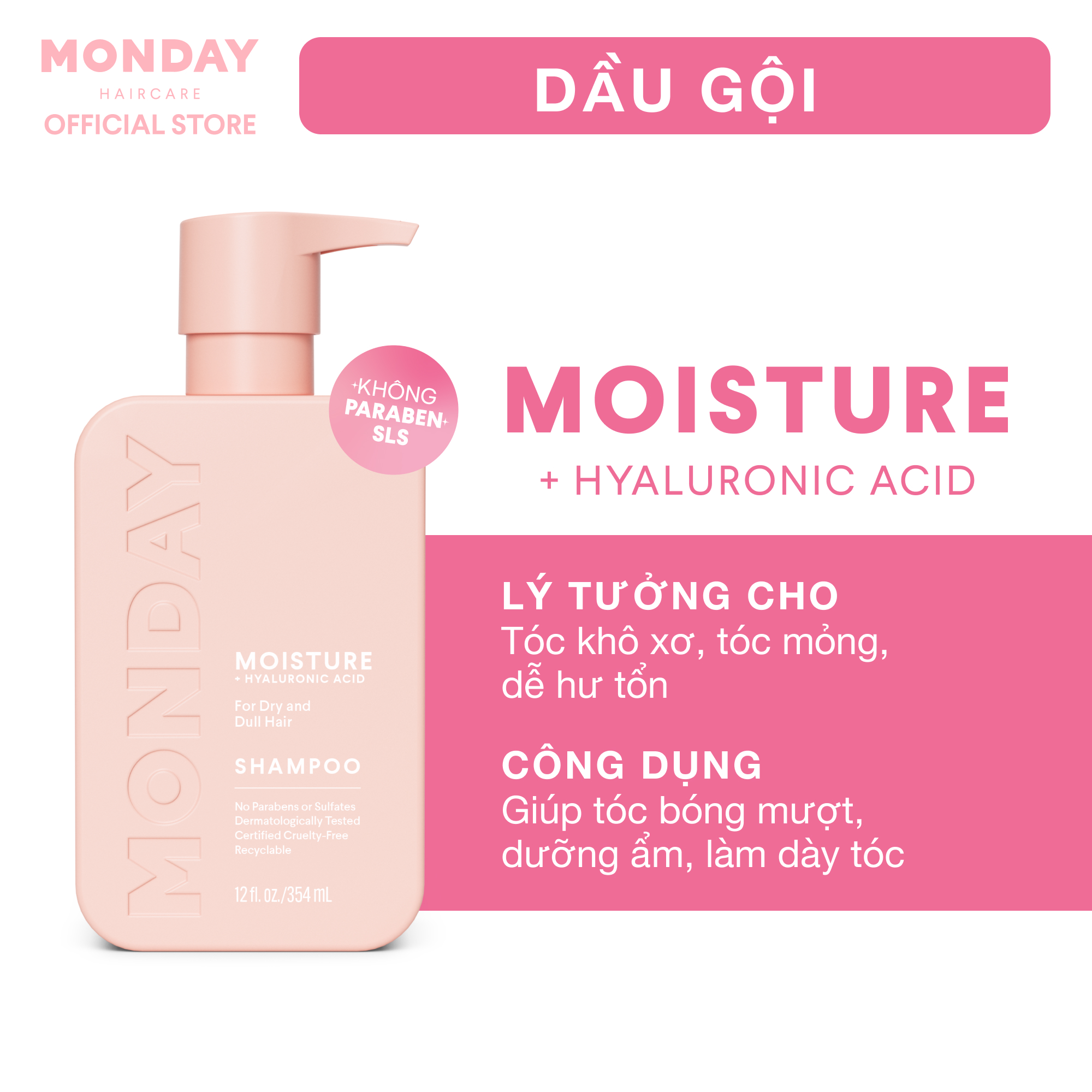 MONDAY Shampoo Moisture · 354 ml