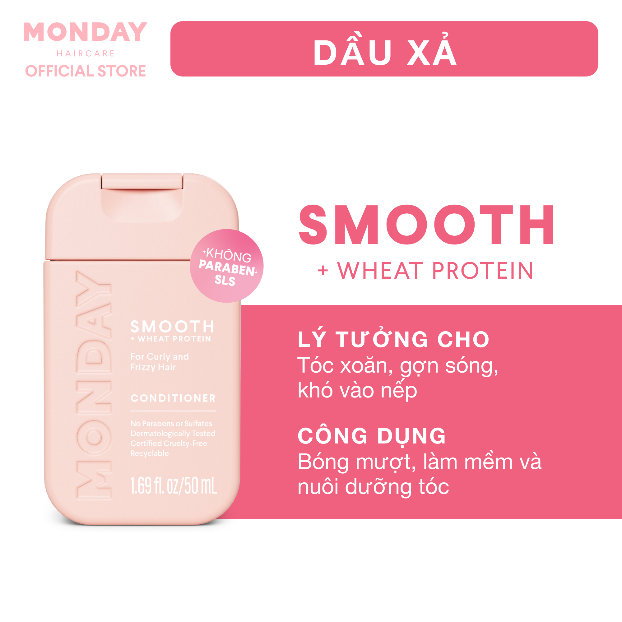 MONDAY Conditioner Smooth · 50 ml · travel size