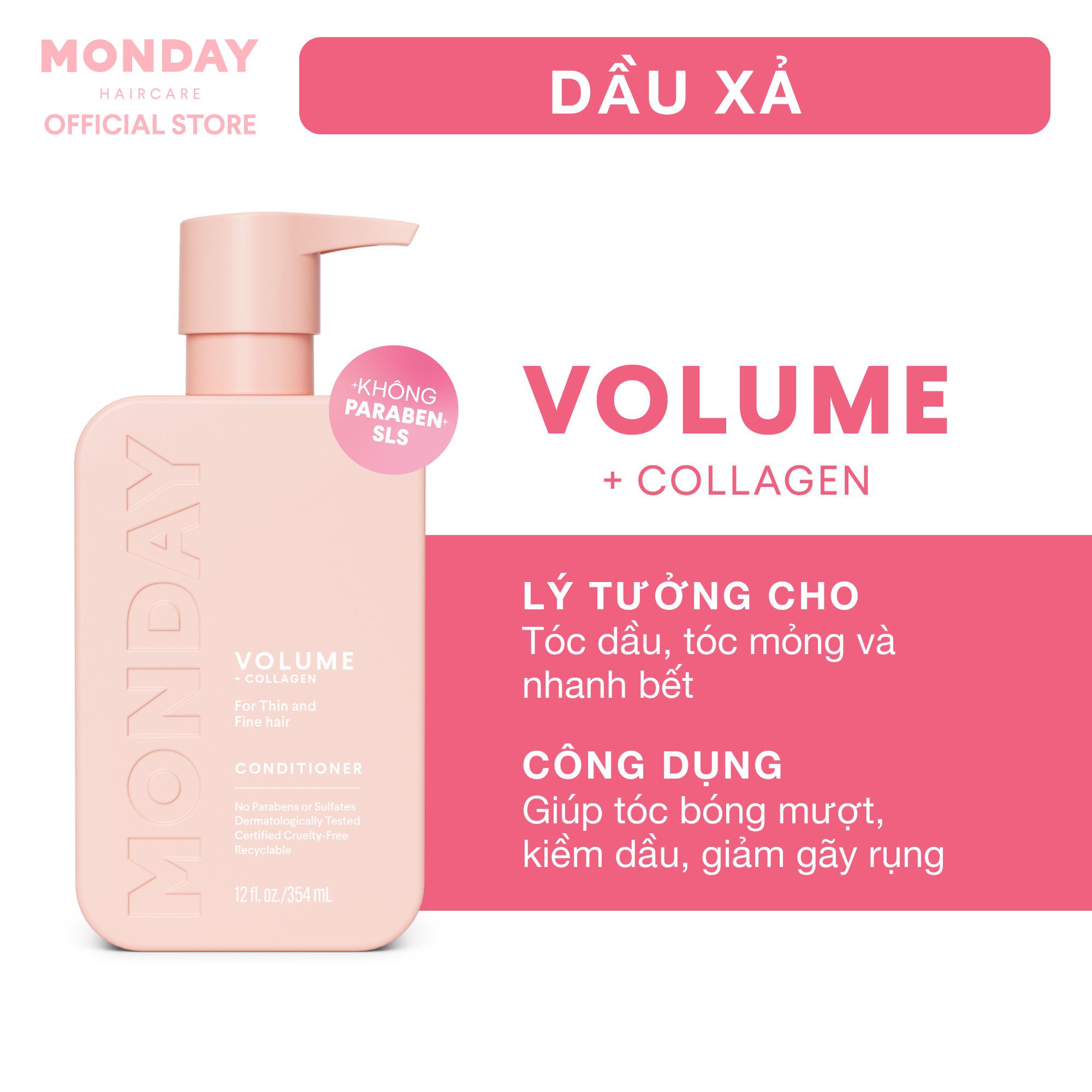 MONDAY Conditioner Volume · 354 ml